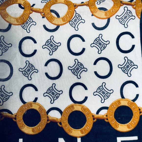 Vintage Celine Cotton Scarf - Picture 8 of 14
